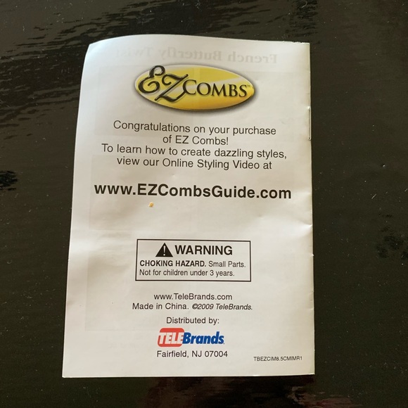 EZ Combs Beaded Stretchable Hair Clips Set of two - Picture 13 of 14